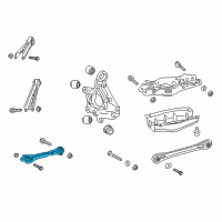 OEM 2016 Cadillac CTS Upper Control Arm Diagram - 23105024