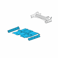 OEM Acura RDX Floor, Front Diagram - 65100-STK-A00ZZ