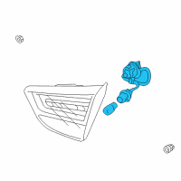 OEM Hyundai Tucson Lamp Assembly-Rear Combination Inside, RH Diagram - 92404-2S520