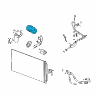 OEM 2005 Chevrolet Impala Compressor Diagram - 89019336