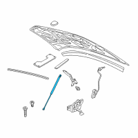 OEM Chrysler LHS *Prop/Gas-Hood Diagram - 4580773AF