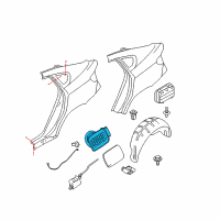 OEM BMW X6 Cover Pot Diagram - 51-17-7-202-345