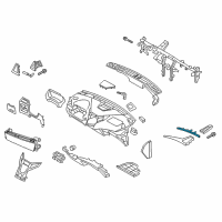 OEM 2014 Hyundai Azera Lamp Assembly-Mood, RH Diagram - 84798-3V205