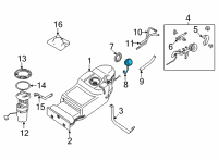 OEM 2019 Nissan Kicks CAP ASSY - FILLER Diagram - 17251-5RL0B