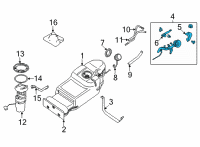 OEM Nissan Frontier TUBE ASSY-FILLER Diagram - 17221-9BU0A