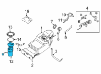 OEM 2022 Nissan Frontier PUMP COMPL-FUEL Diagram - 17040-9BU0A