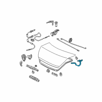 OEM 2008 Honda Accord Hinge, R. Trunk Diagram - 68610-TE0-A00ZZ