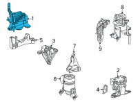 OEM 2021 Toyota Highlander Side Mount Diagram - 12305-F0150