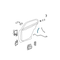 OEM 2005 Pontiac Grand Prix Rod-Rear Side Door Outside Handle Diagram - 10440398