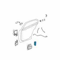 OEM 2005 Pontiac Grand Prix Latch Diagram - 15813546