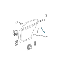 OEM 2008 Pontiac Grand Prix Rod-Rear Side Door Locking Diagram - 10333901