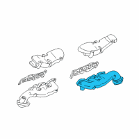 OEM 2005 Lincoln LS Manifold Diagram - 3W4Z-9431-AA