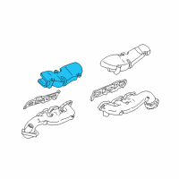 OEM 2002 Lincoln LS Heat Shield Diagram - XW4Z-9A462-AB