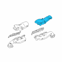 OEM 2003 Lincoln LS Heat Shield Diagram - XW4Z-9Y427-AB