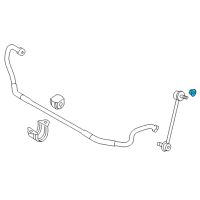 OEM BMW 330i GT xDrive Hexagon Nut With Collar Diagram - 33-32-6-768-884