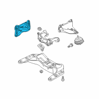 OEM BMW M3 Engine Mount Bracket Right Diagram - 22-11-2-283-204