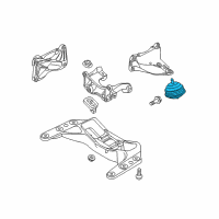 OEM 2000 BMW Z3 Engine Mount Diagram - 11-81-2-283-798