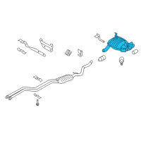 OEM 2010 BMW 128i Rear Exhaust Flap Muffler Diagram - 18-30-7-560-009