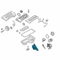 OEM 2009 BMW 335i Engine Oil Thermostat Diagram - 11-42-7-573-212