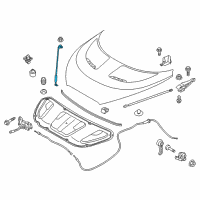 OEM 2013 Hyundai Veloster Rod Assembly-Hood Stay Diagram - 81170-2V000