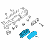 OEM 2011 Nissan Frontier Speedometer Instrument Cluster Diagram - 24810-9CA4D