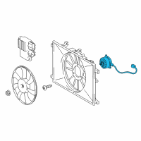 OEM 2019 Toyota C-HR Fan Motor Diagram - 16363-0T210