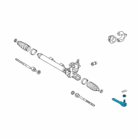 OEM Lexus IS300 Rod Assembly,Tie,LH Diagram - 45470-59035