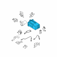 OEM 2012 Nissan Xterra CANISTER-EVAPORATIVE CANISTER Diagram - 14950-EA20D