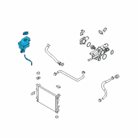 OEM Hyundai Azera Reservoir & Hose Assembly Diagram - 25429-3S100