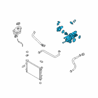 OEM Hyundai Sonata Control Assembly-Coolant Temperature Diagram - 25600-2G650