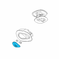 OEM 2005 Ford F-150 Dome Lamp Lens Diagram - YF1Z-13783-CA