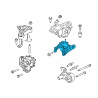 OEM 2019 Ford Fiesta Support Plate Diagram - C1BZ-7M125-A