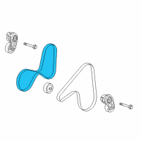 OEM Cadillac CTS AC Belt Diagram - 12606116