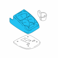 OEM 2004 Ford Ranger Console Diagram - 4L5Z-10045A36-AAB