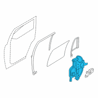 OEM 2016 Lincoln Navigator Regulator Assembly Diagram - BL1Z-7827001-A