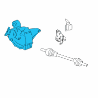 OEM Pontiac Differential Carrier (3.90 Ratio) Diagram - 25968533