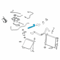 OEM 2009 Pontiac Solstice Radiator Inlet Hose (Upper) Diagram - 19130593