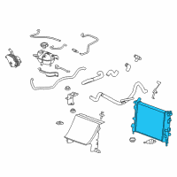 OEM 2008 Cadillac SRX Lower Hose Diagram - 19130431