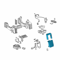 OEM GMC Envoy Evaporator Kit, Auxiliary A/C Diagram - 89023466