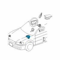 OEM 1998 Lexus ES300 Sensor Assembly, Air Bag Diagram - 89170-06080