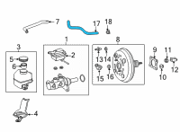 OEM 2021 Toyota Highlander Vacuum Hose Diagram - 44778-0E010