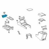 OEM 2022 Toyota Tacoma Cup Holder Diagram - 55625-04020-C0