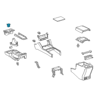 OEM Toyota Tacoma Cup Holder Insert Diagram - 55618-06050