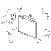 OEM 2021 Honda Ridgeline HOSE A, RESERVE TANK Diagram - 19103-RLV-A00