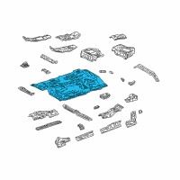 OEM 2003 Toyota Tundra Floor Pan Diagram - 58111-0C031