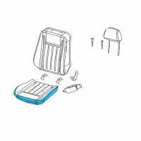 OEM 2005 Chrysler 300 Seat Cushion Foam Diagram - 5139688AA