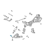 OEM 2002 Pontiac Montana Lower Control Arm Stud Diagram - 15232843