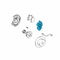 OEM 2002 Toyota Celica Caliper Diagram - 47730-20630