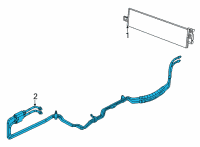 OEM 2022 Dodge Durango Tube-Oil Cooler Pressure And Ret Diagram - 68244072AB