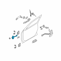 OEM 2009 Kia Borrego Checker Assembly-Front Door Diagram - 793902J000